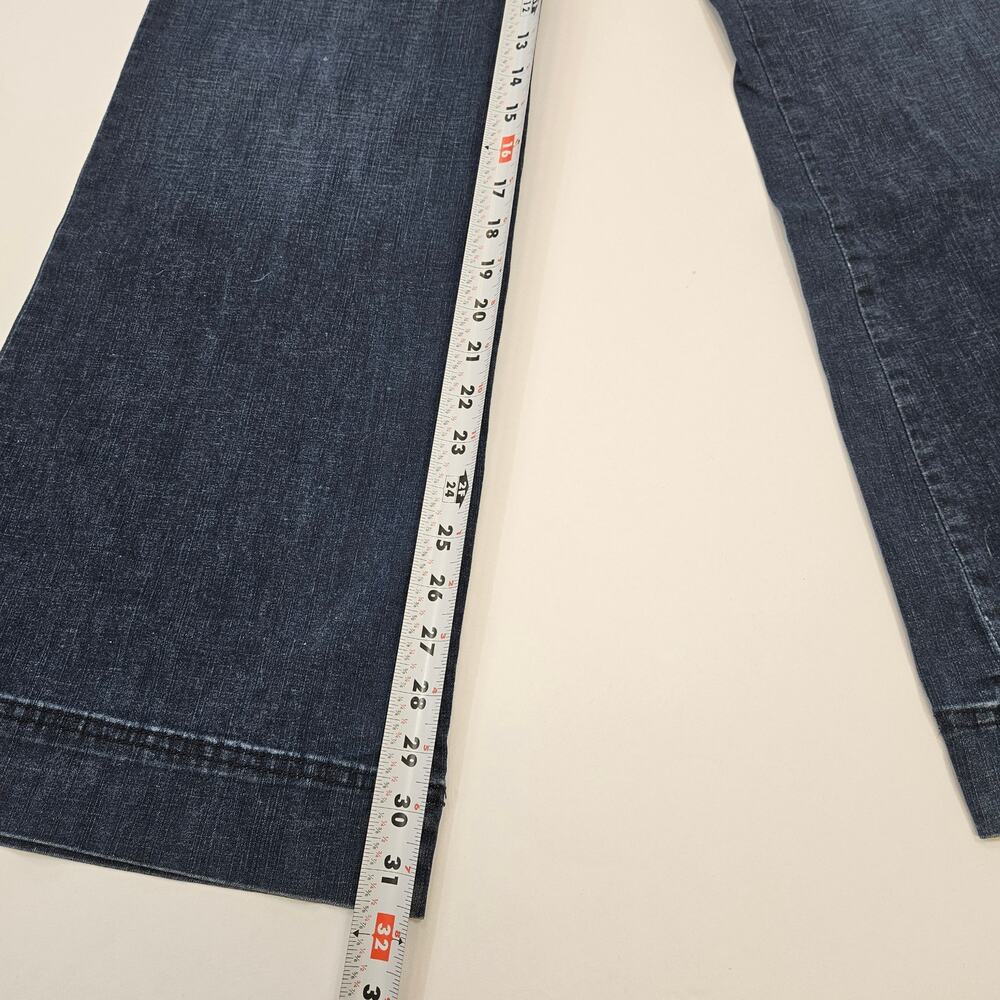 Y2k Guess Jeans Wide Leg High-Rise Suspender Vintage Denim - Size 30 - Picture 8 of 9